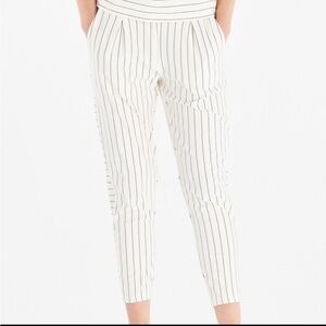 White Striped Pants